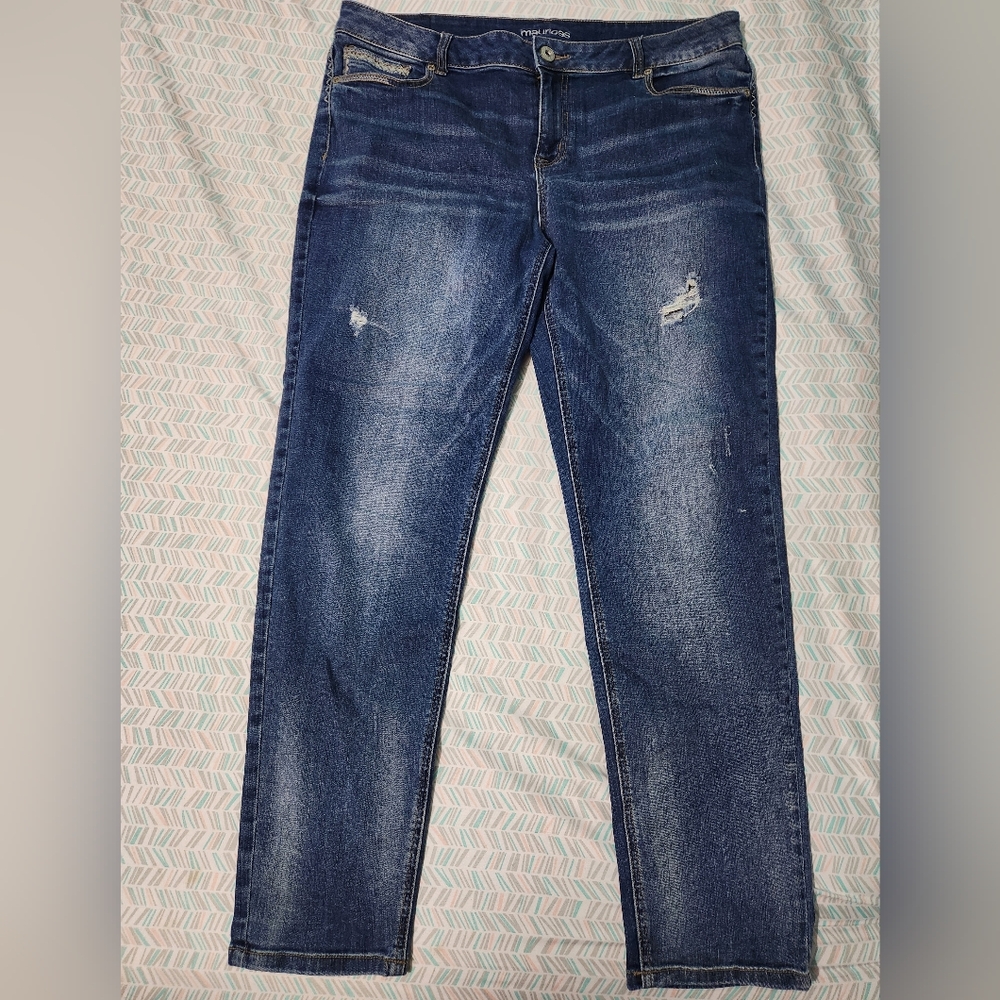 Maurices Dark Blue Womens Jeans